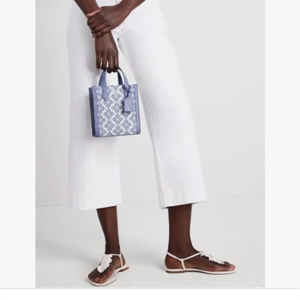 Kate spade mini jacquard cross body spade flower mini bag - Picture 2 of 9